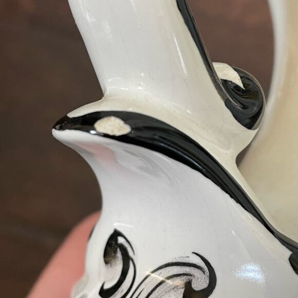 Vintage Portugal Pottery Pitcher & Bowl Plate Vestal Alcobaca Hand Painted Farm - Picture 16 of 16